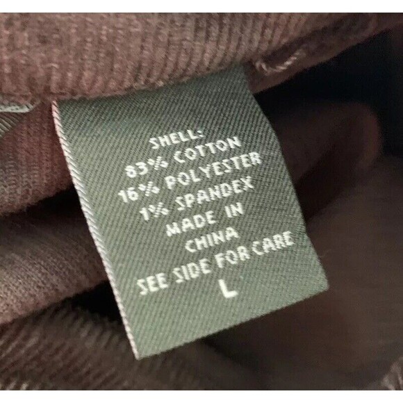 Eddie Bauer Button-Down Corduroy Jacket / Coat Women's Sz Large Pockets Brown B5 - Picture 4 of 5